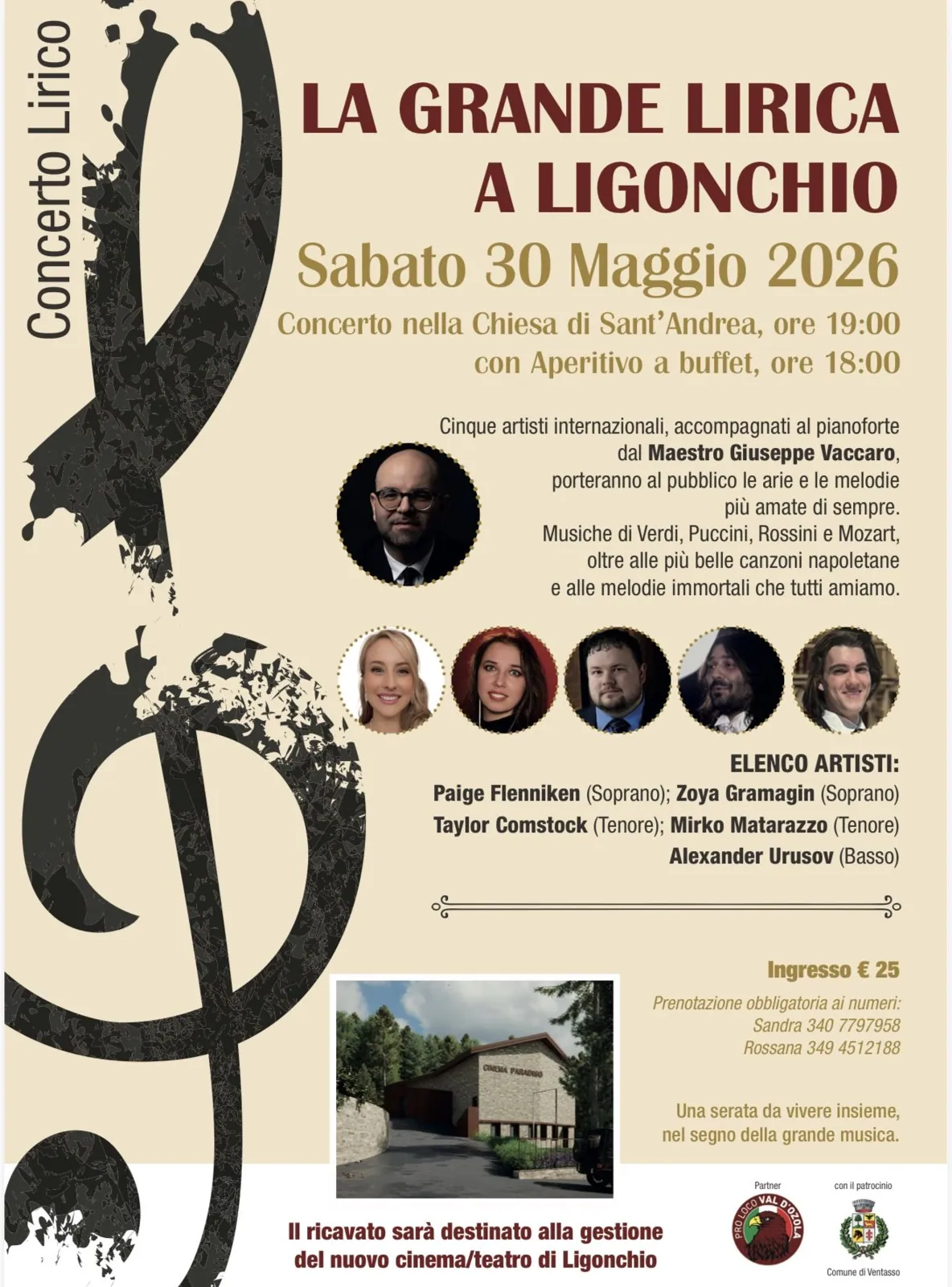 Locandina: La grande lirica a Ligonchio